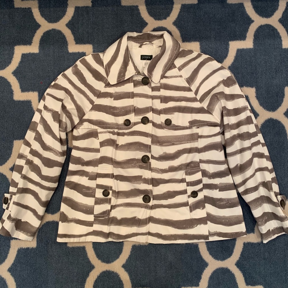 J. Crew striped jacket